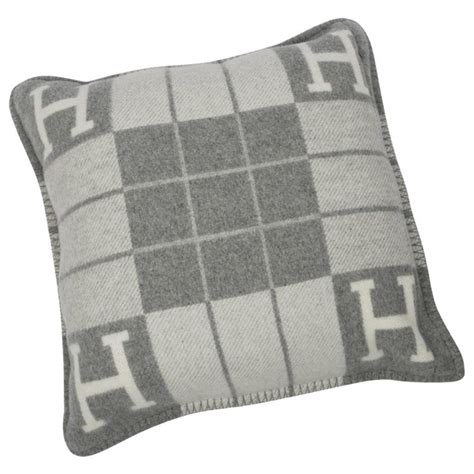 hermes pillow grey|real real Hermes pillows.